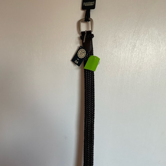 Steve and Barry Braided Faux Leather Belt - Size 34 - Picture 5 of 5